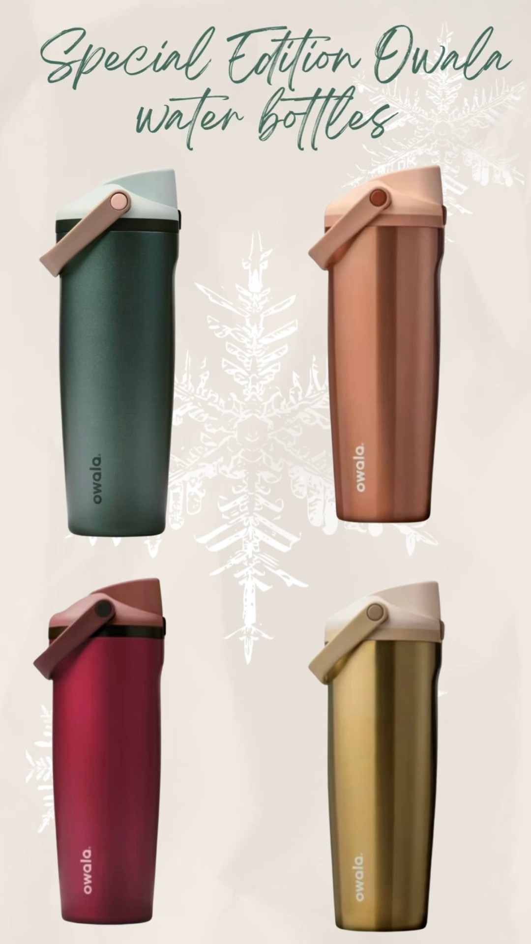 Great gift idea!! These are amazing! So glad I gave in and got one 😉 #owala #owalaspecialedition #waterbottles #giftideasforher 

#LTKHoliday #LTKGiftGuide #LTKdayinmylife