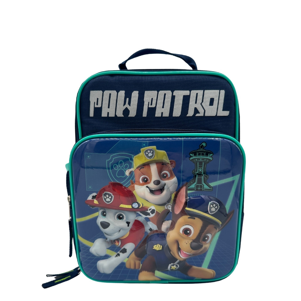 Nickelodeon Paw Patrol Pups Reusable Kids insulated Lunch Bag with mesh water bottle pocket and h... | Walmart (US)