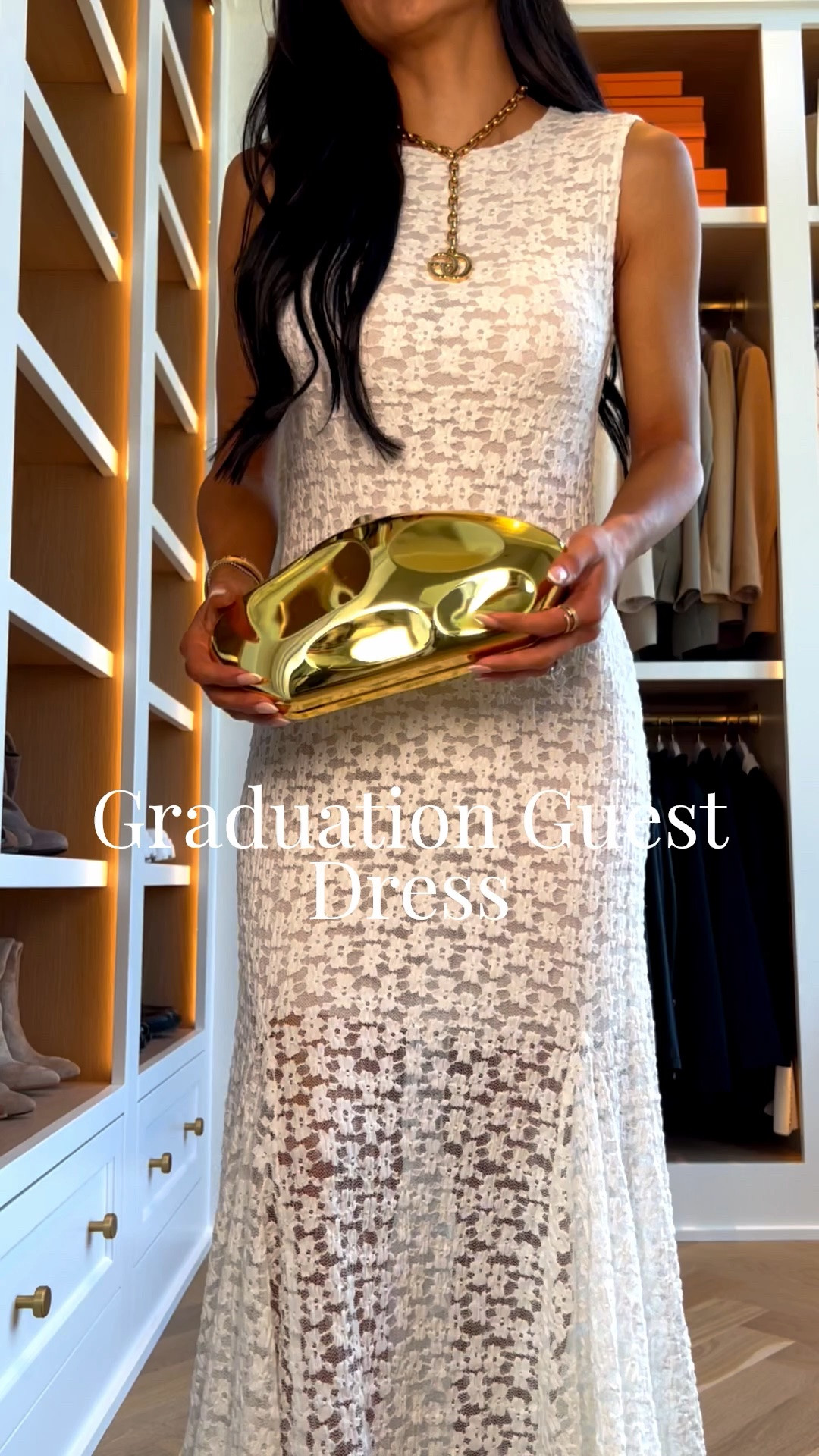 Graduation guest dress
Zara lace dress under $60 
Amazon gold clutch

#LTKmomlife #LTKootd #LTKOver40
