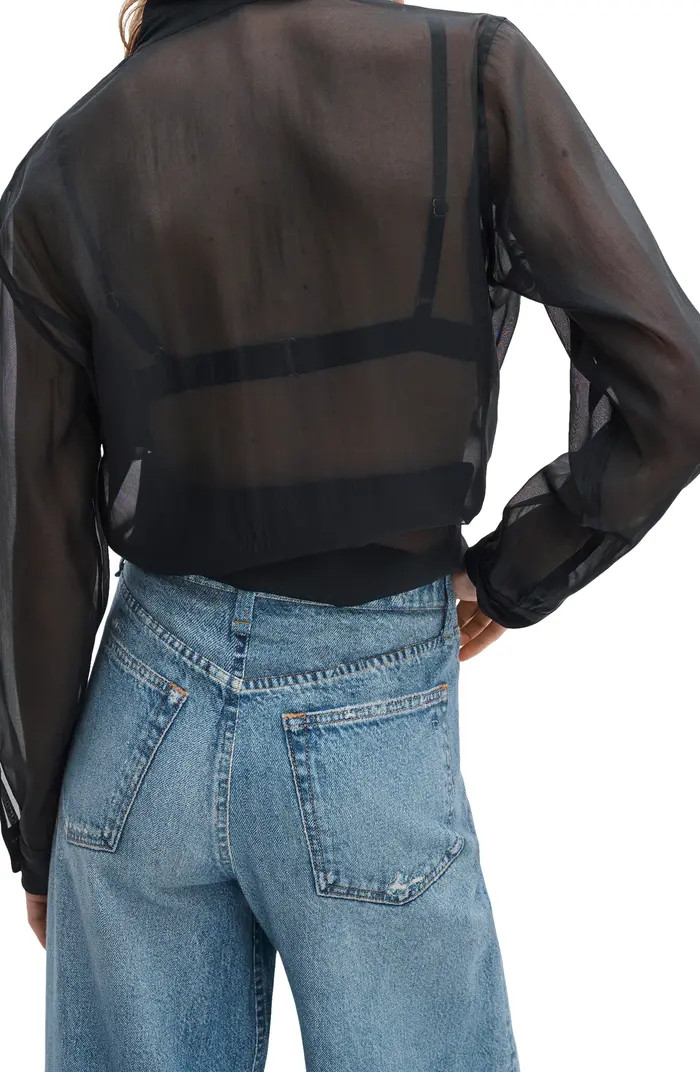 rag & bone rb Miramar Sofie High Waist Ankle Wide Leg Terry Sweatpant Jeans | Nordstrom | Nordstrom