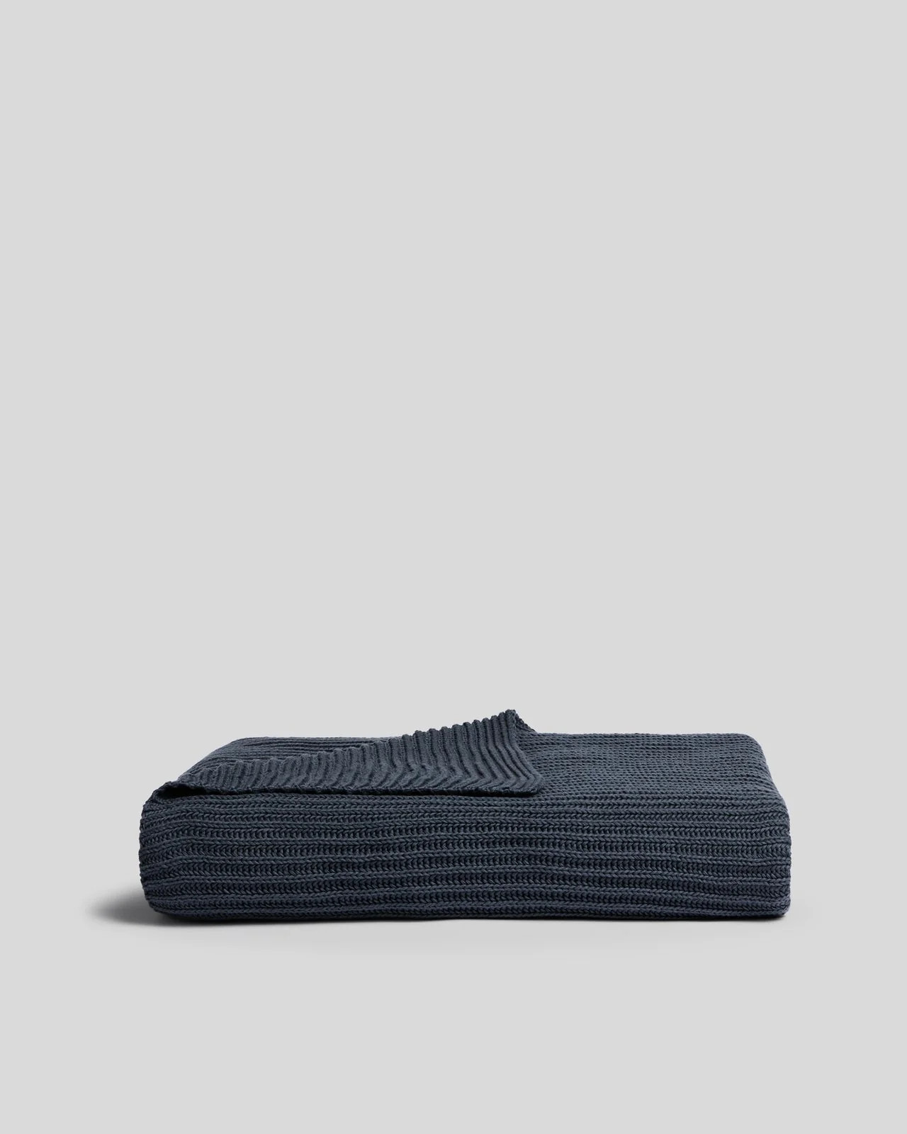 Organic Rib Knit Throw (Dusk) | Parachute