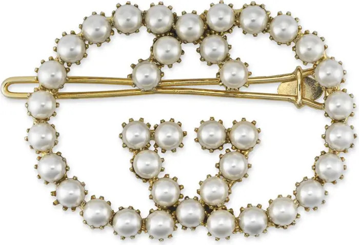 Crystal Interlocking-G Hair Clip | Nordstrom