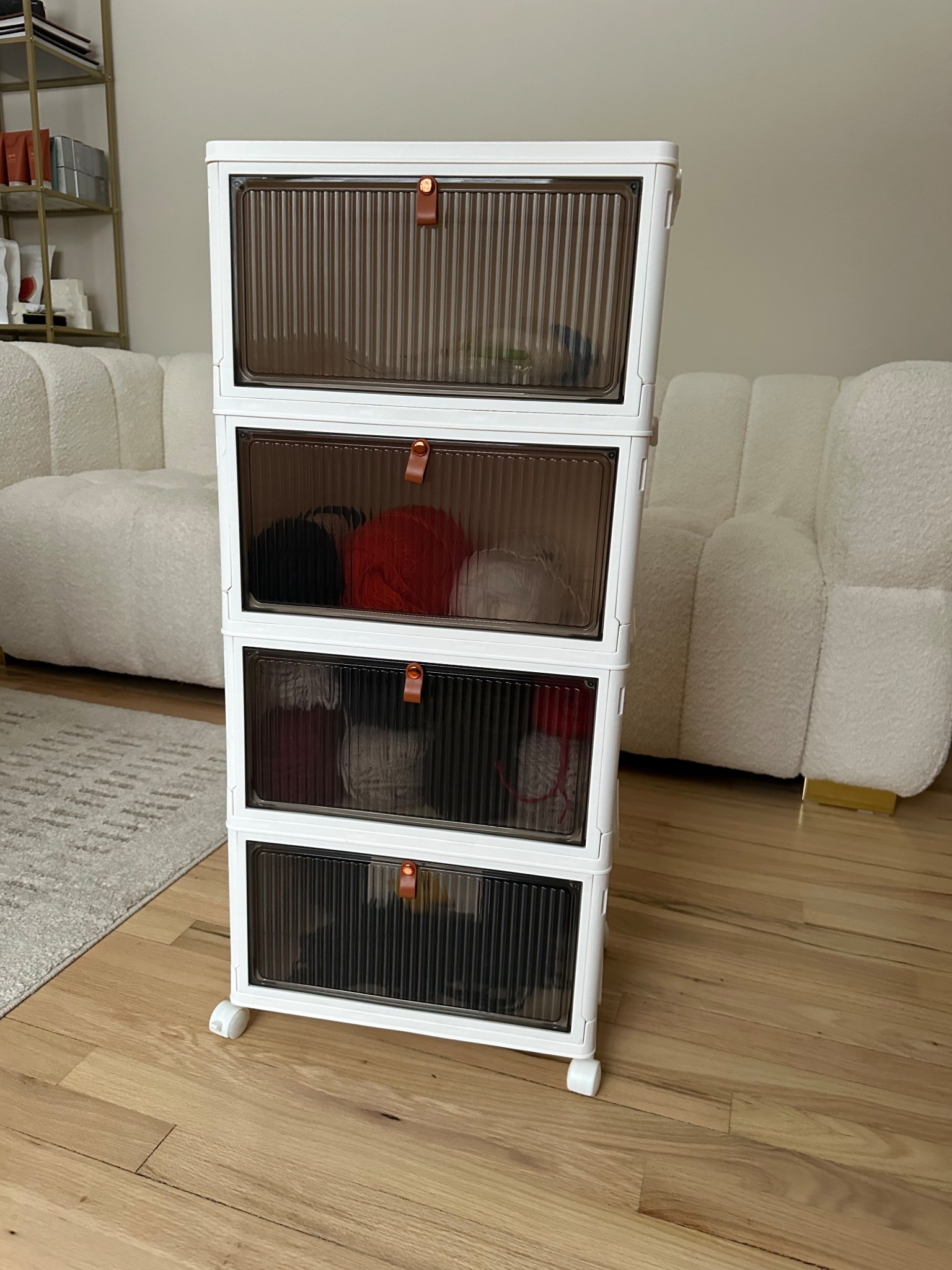Yarn / office organizer 
Magnetic door organization 
