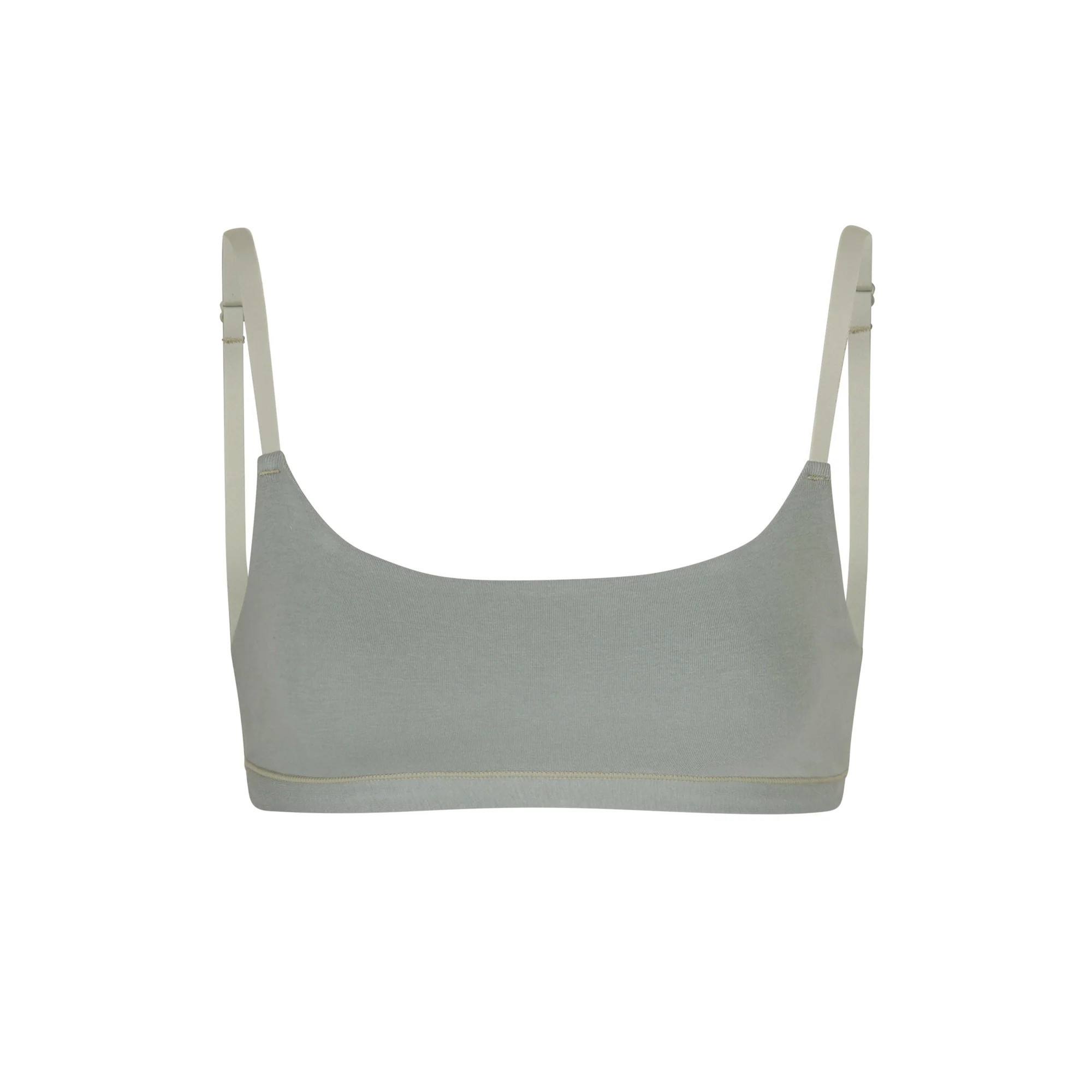 COTTON JERSEY SCOOP BRALETTE | MINERAL | SKIMS (US)