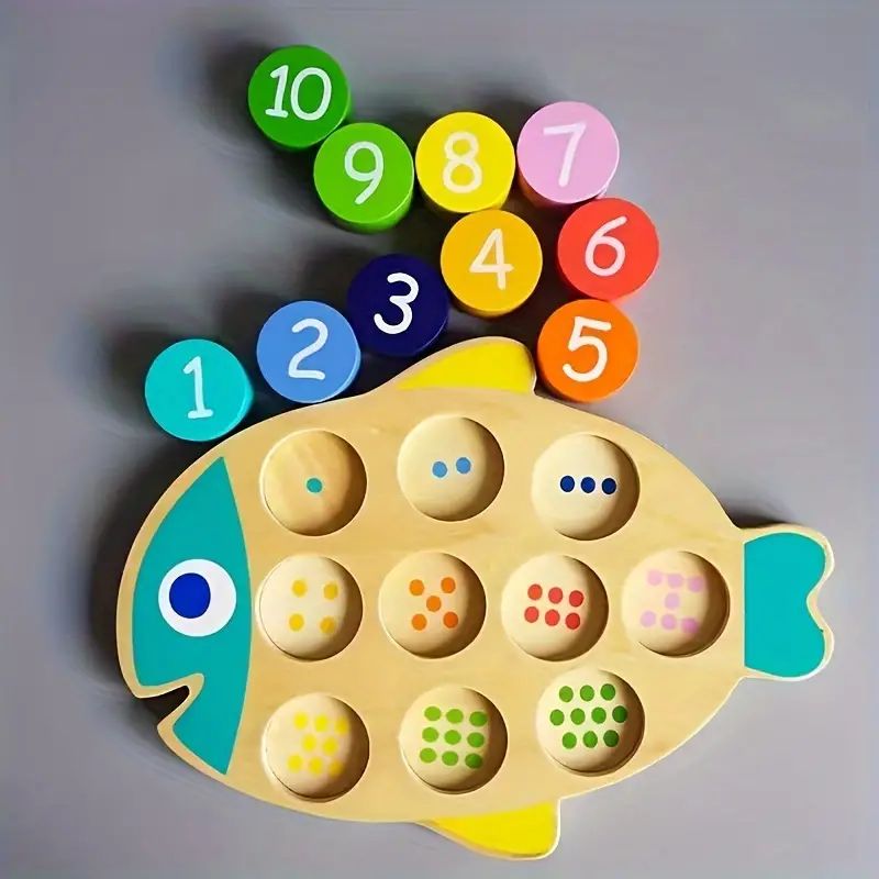 Children's Montessori Educational Game Color Number Matching - Temu | Temu Affiliate Program