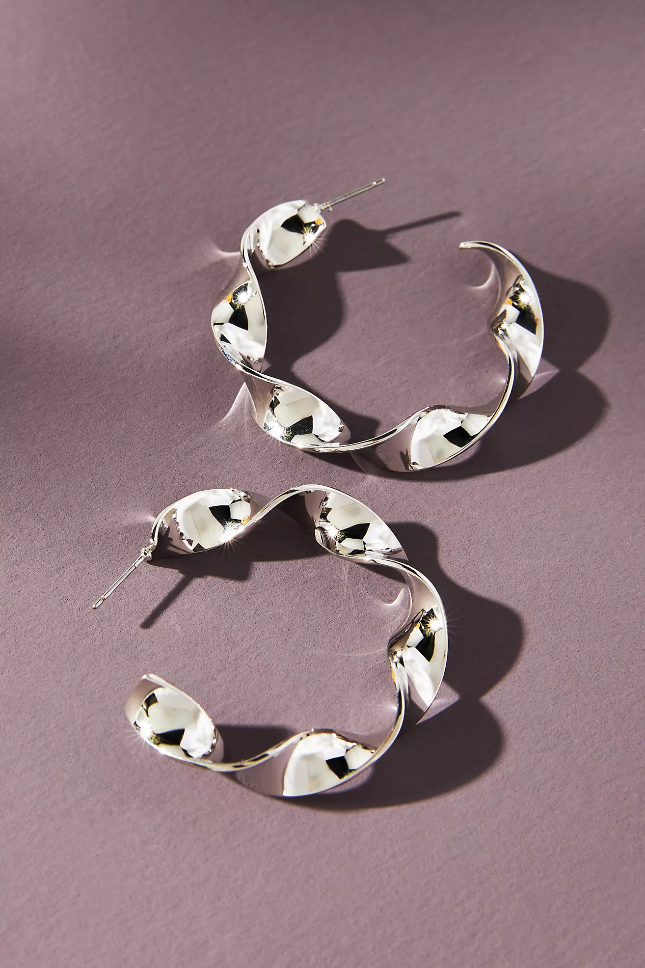 Ribbon Hoop Earrings | Anthropologie (US)