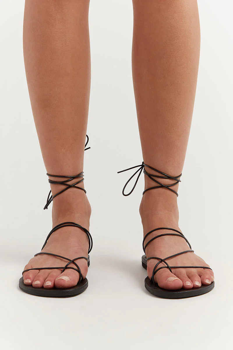 MARIA FARRO AELIA BLACK SANDAL | DISSH