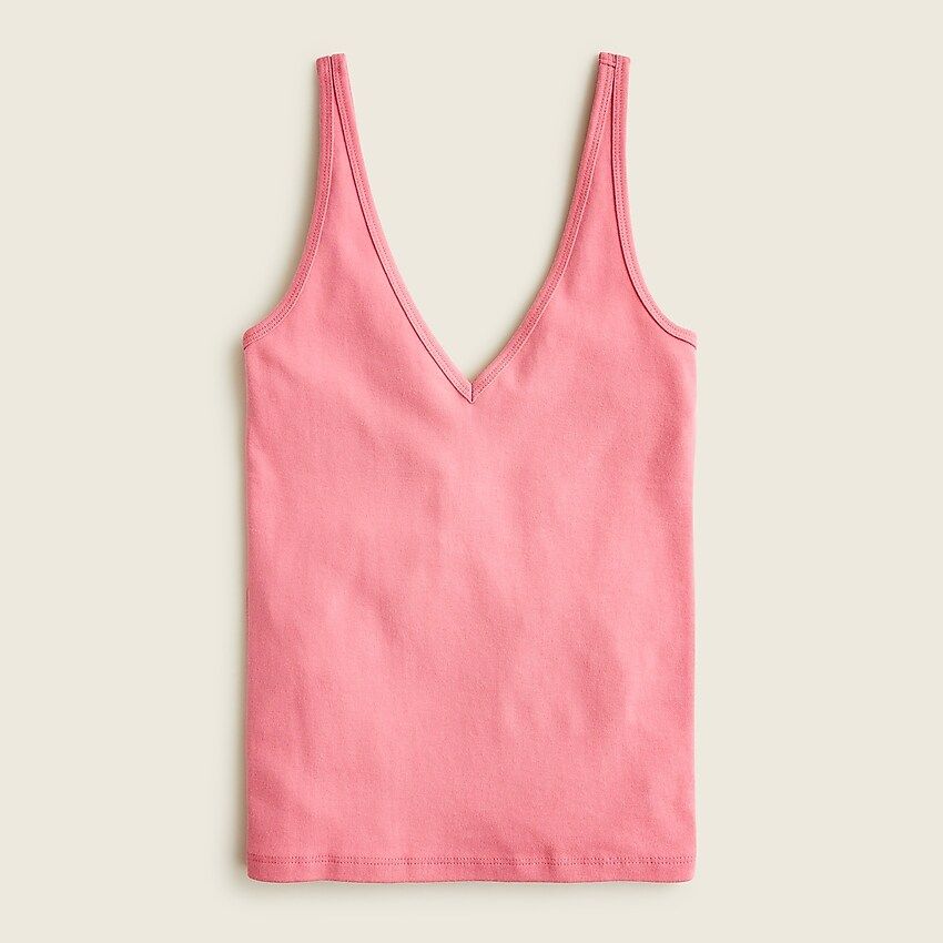 Perfect-fit double V-neck tank | J.Crew US