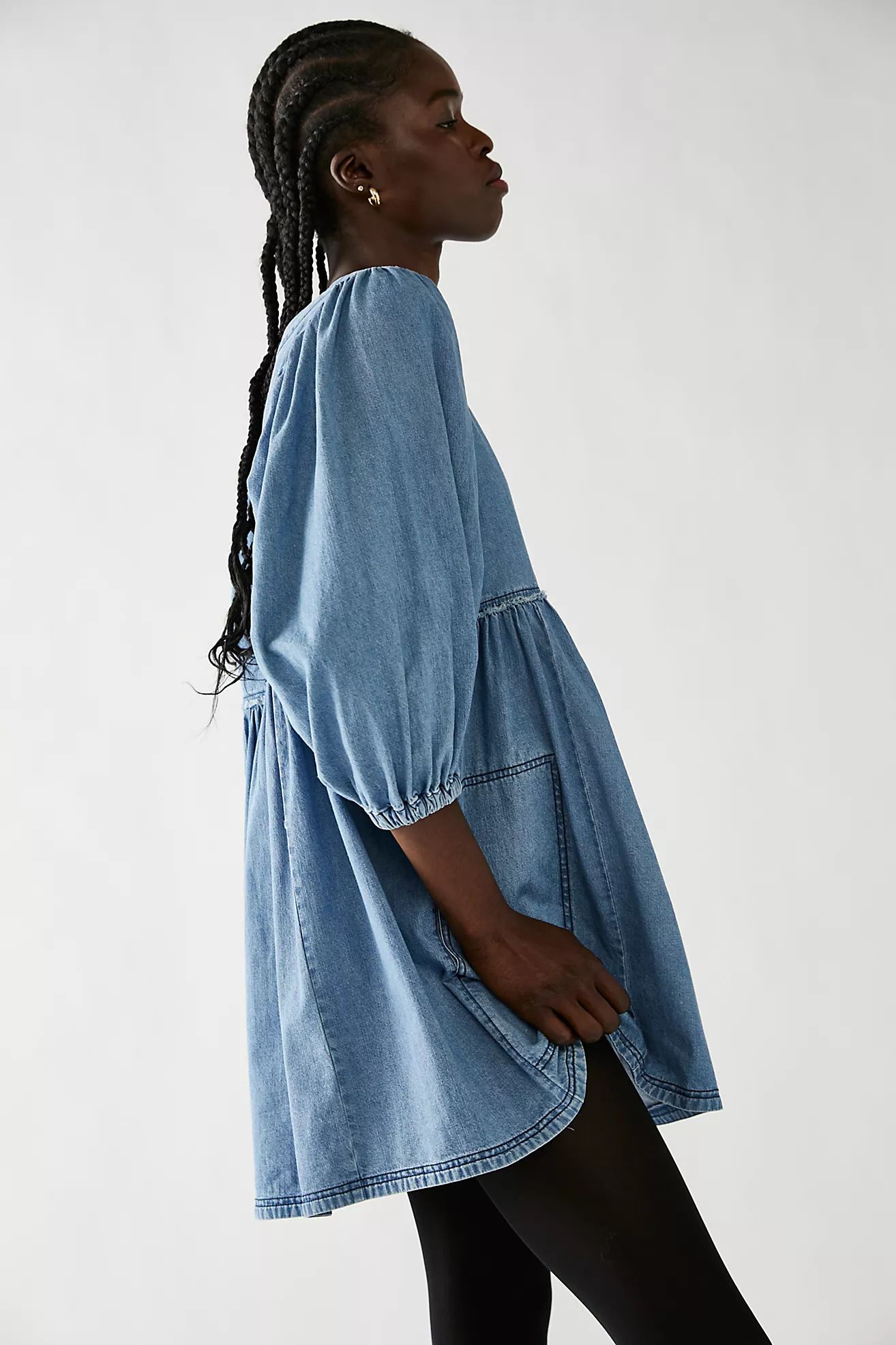 Get Obsessed Denim Mini Dress | Free People (Global - UK&FR Excluded)