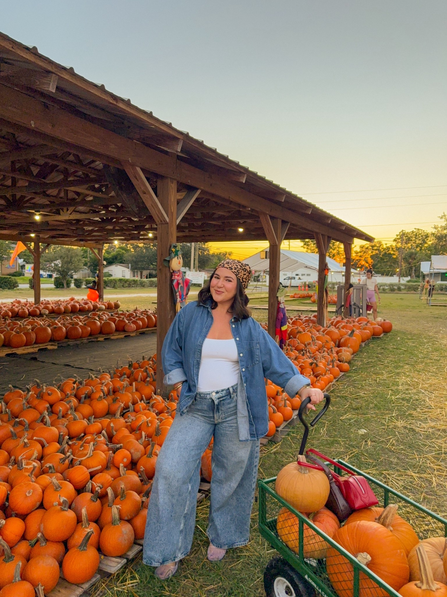 love a cozy pumpkin patch fit & currently obsessed with these jeans - wearing a size 29 petite 🎃🍂 // denim, fall outfit ideas, fall fashion

#LTKMidsize #LTKPetite #LTKSeasonal
