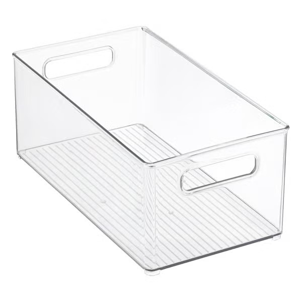 iDesign Clear Linus Deep Plastic BinBy iDesign5.08 Reviews$24.99/eaOr 4 payments of $6.25 with | The Container Store
