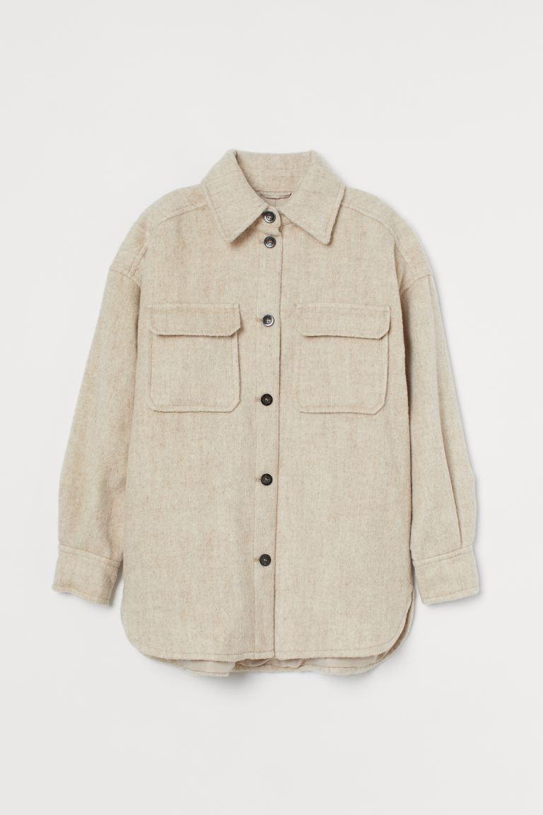 Wool-blend Shirt Jacket | H&M (US + CA)