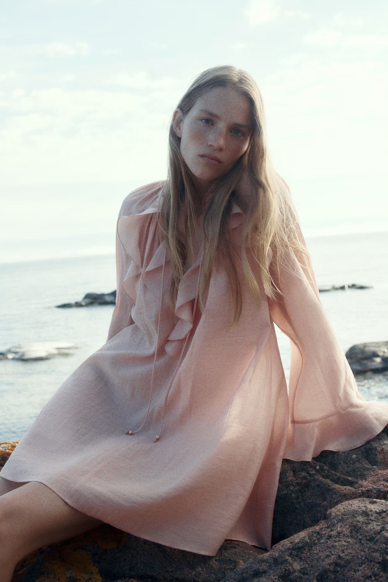 Flounce-Trimmed Dress | H&M (US + CA)