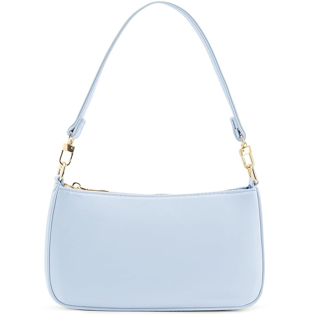 NIUEIMEE ZHOU Shoulder Bag for Women Retro Vegan Leather Classic Tote HandBags Purses with Zipper... | Amazon (US)