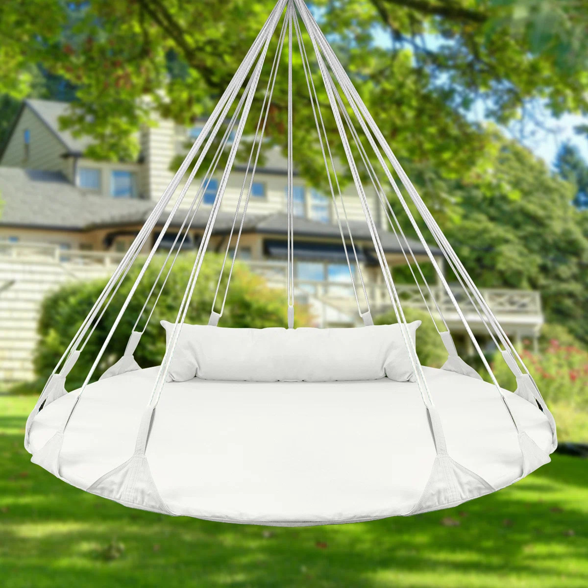 Nest Swing Sorbus Saucer Hanging Swing Nest 56" with Pillow | Wayfair North America