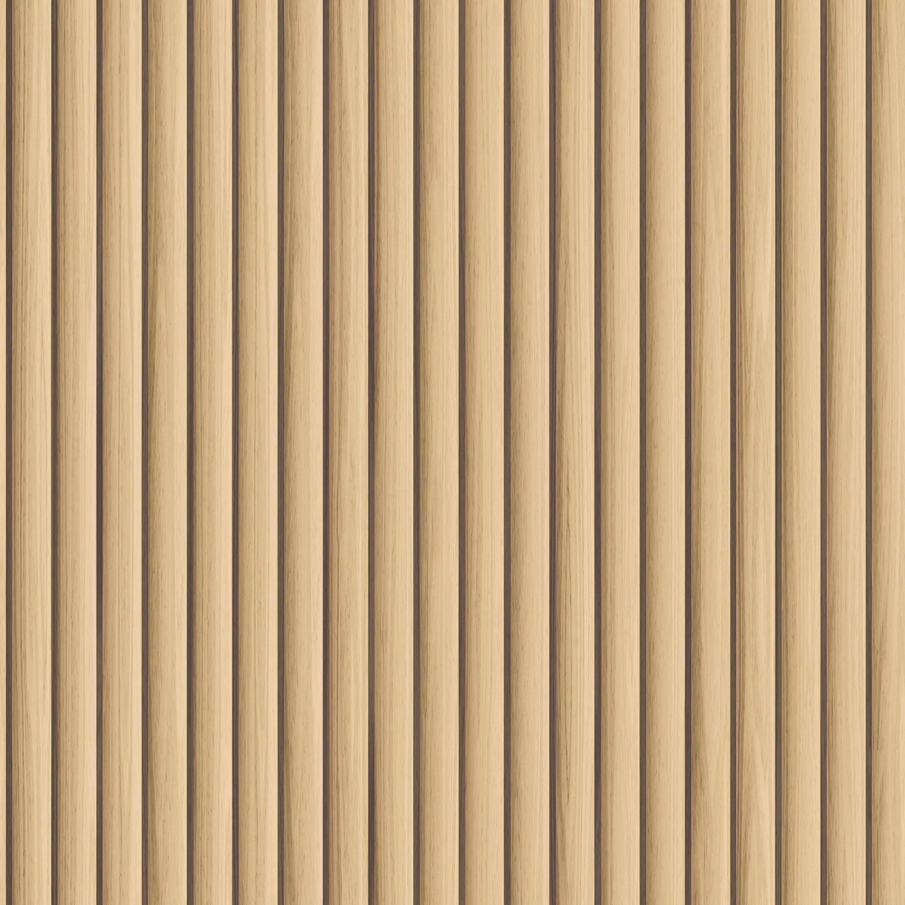 Reeded Wood Peel And Stick Wallpaper | Tempaper