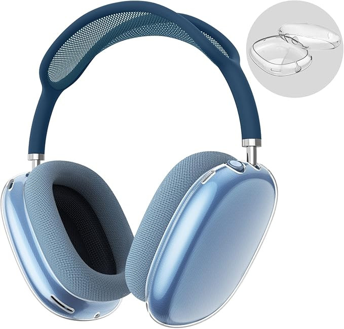 Fintie Case Cover for AirPods Max Headphones, Soft TPU Clear Anti-Scratch Protective Cover for Ai... | Amazon (US)