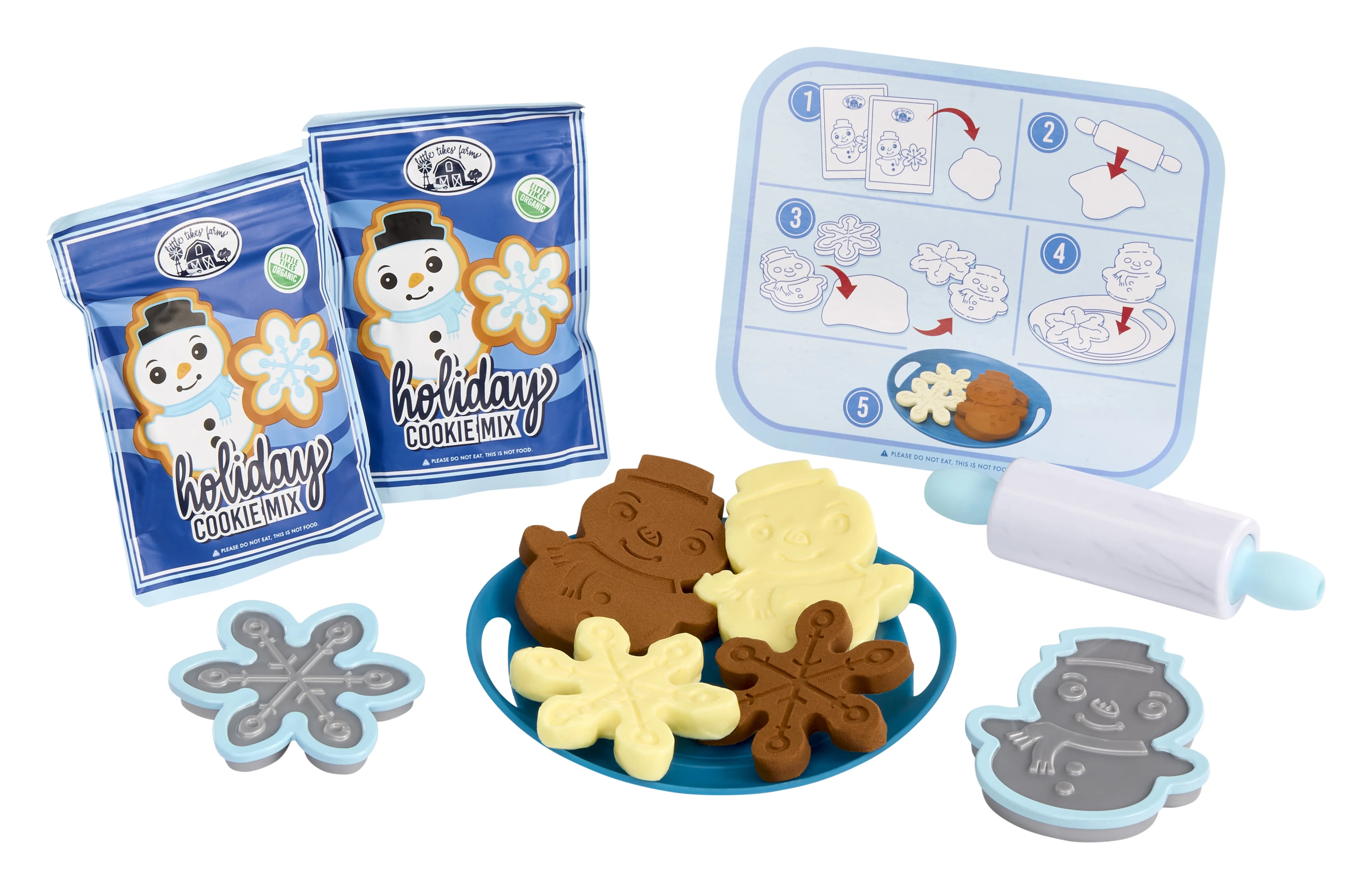 Little Tikes Creative Chefs Holiday Cookies Kit, with Make-It Mix Play Sand, Ages 3+ | Walmart (US)