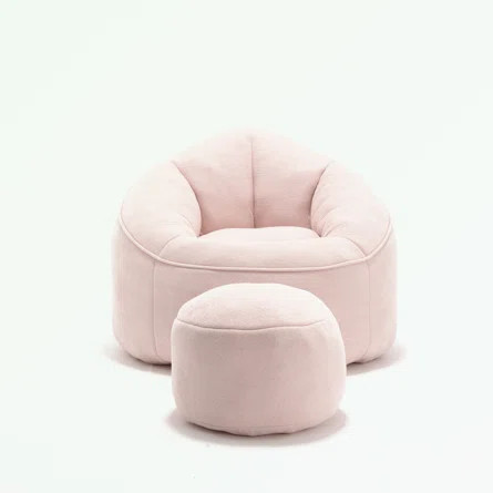 Mercer41 Jaquelyn 37.4'' Wide Barrel Chair and Ottoman | Wayfair | Wayfair North America