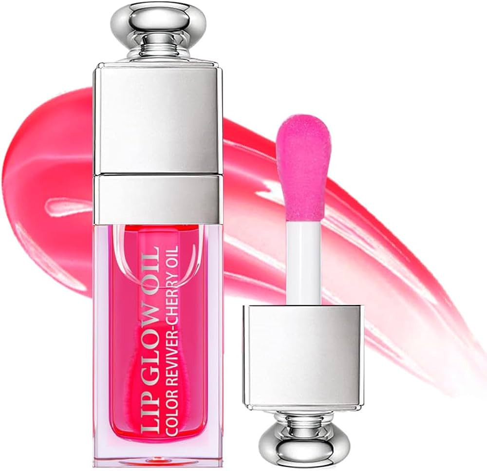 Fruit Flavored No-Sticky Lip Gloss Balm for Dry Lips - Hydrating and Nourishing Cherry Lip Oil (0... | Amazon (US)
