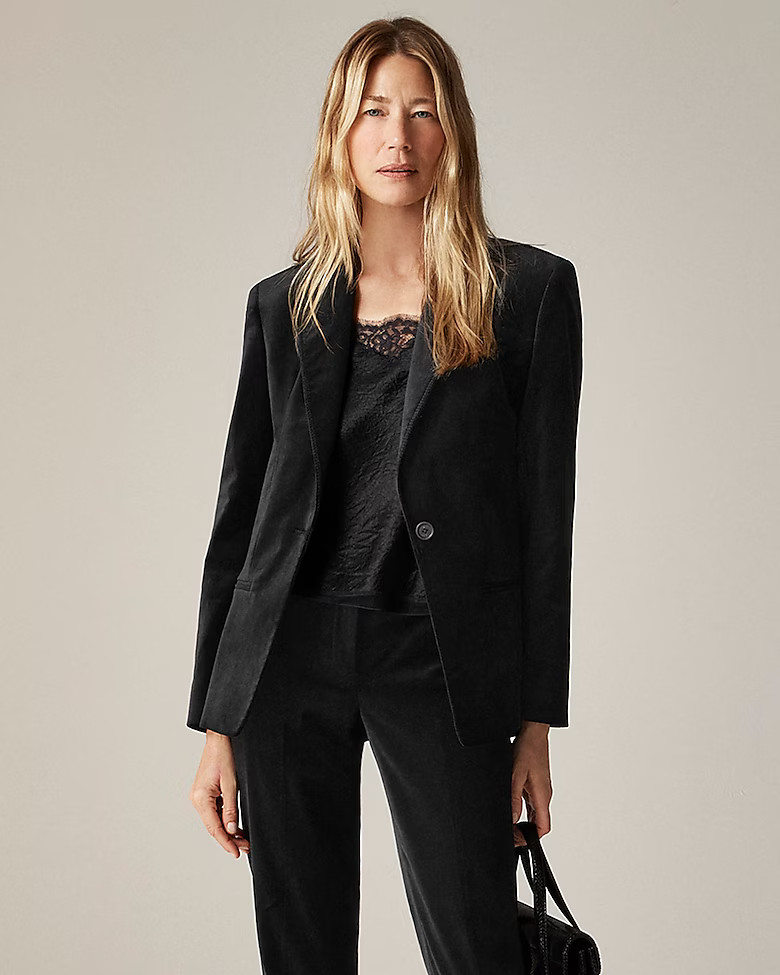 Alexandra blazer in velvet | J. Crew US