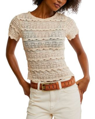 Angelina Lace Tee | Bloomingdale's (US)