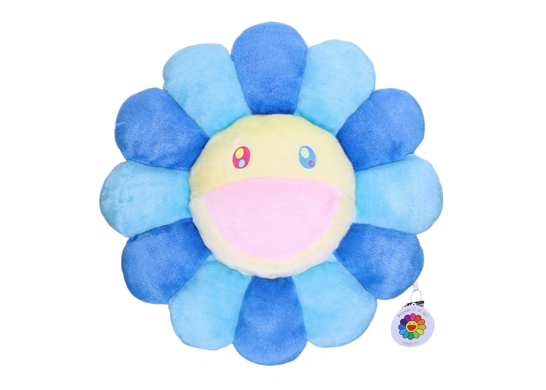 Takashi Murakami Flower Plush 60CM Blue/Turquoise/Yellow | StockX