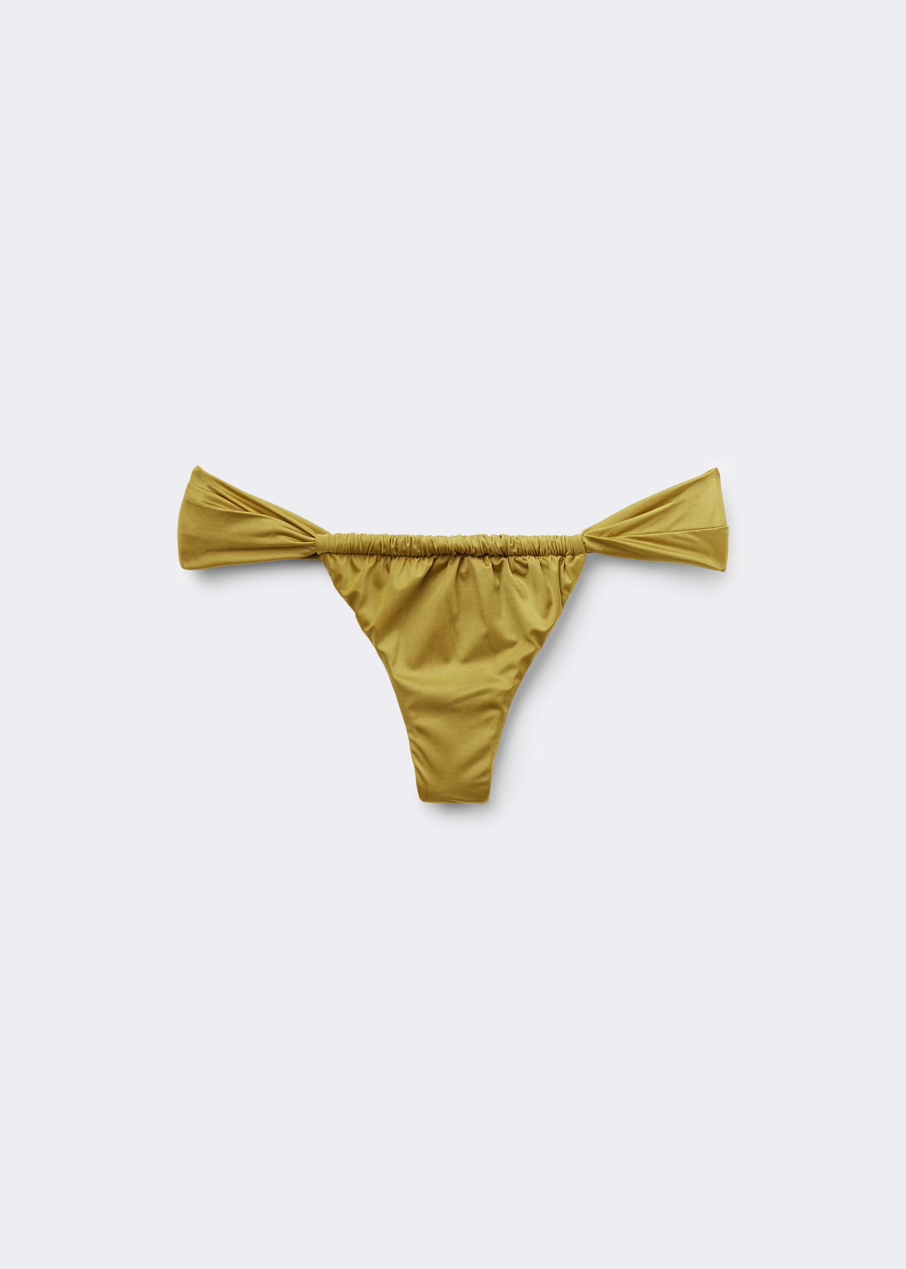 String Brazilian Swimsuit Bottom Shiny Satin | Calzedonia US
