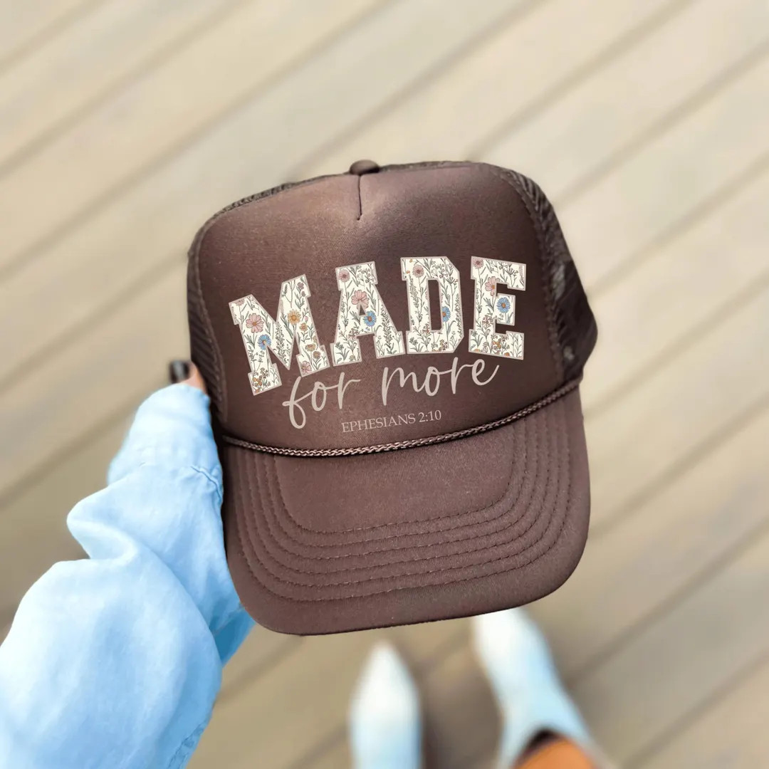 Made for More Trucker Hat: Trendy Christian Hat - Etsy | Etsy (US)