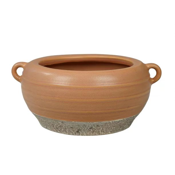 Better Homes & Gardens Sorrento 6" Orange Ceramic Planter with Handle by Dave & Jenny Marrs - Wal... | Walmart (US)