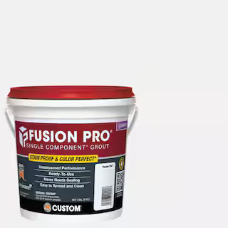 Custom Building Products Fusion Pro #640 Arctic White 1 gal. Single Component Stain Proof Grout F... | The Home Depot