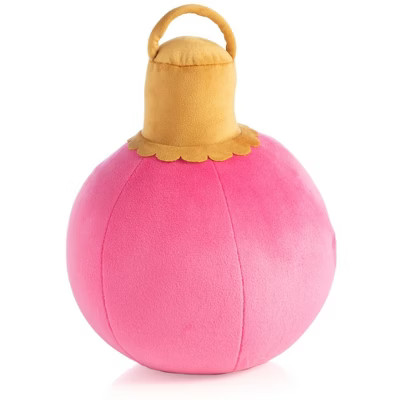 Shiraleah Pink Christmas Ornament Bauble Pillow, Small | Target