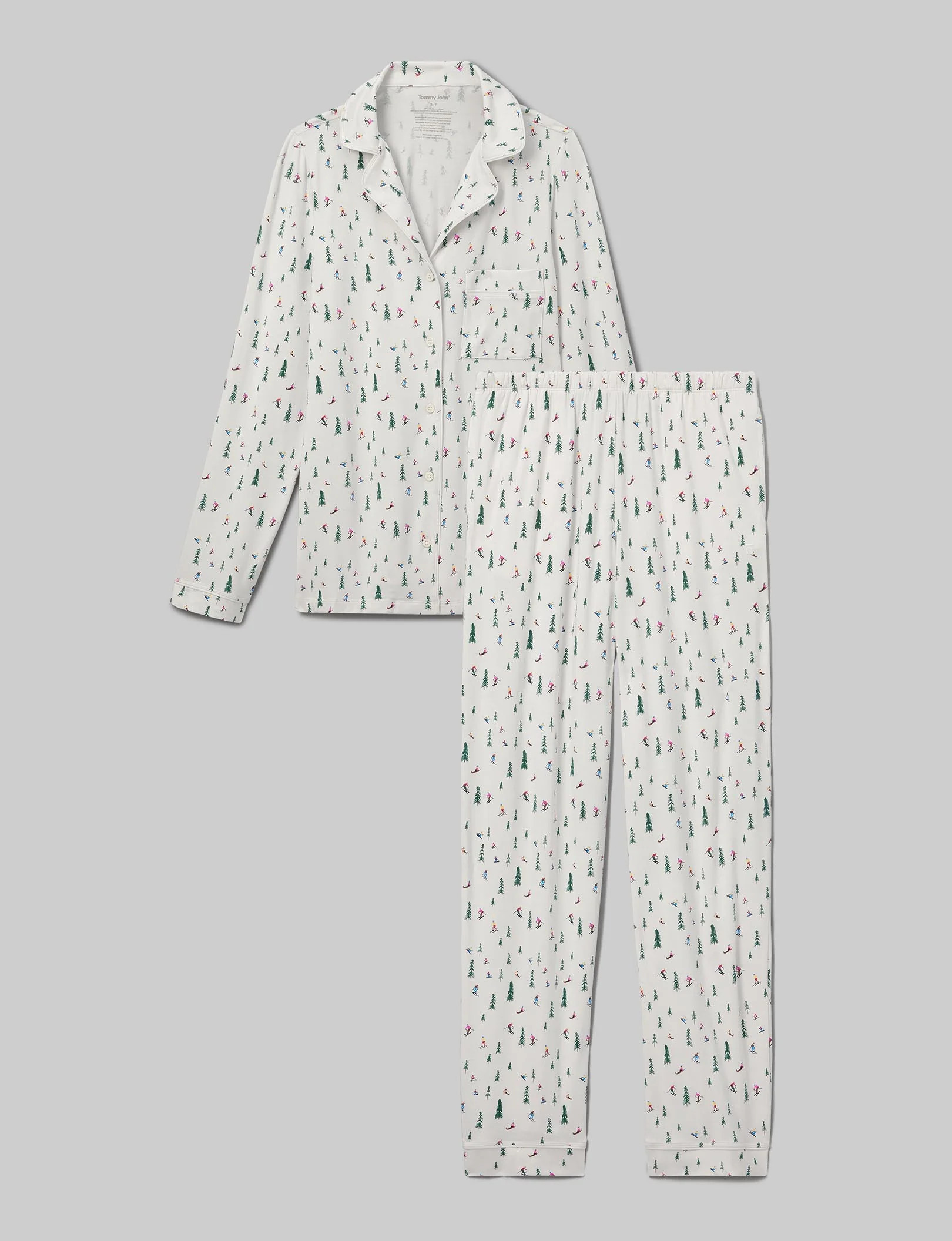 Women's Downtime Long Sleeve Pajama Top & Pant Set | Tommy John