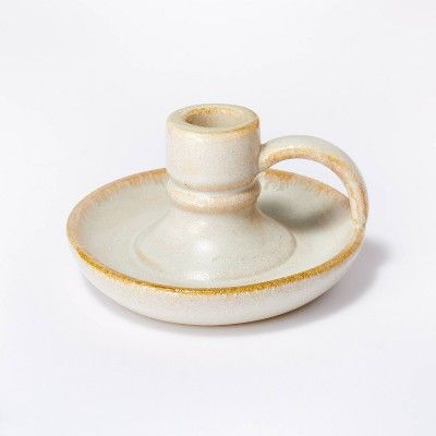 Ceramic Taper Holder Cream - Threshold&#8482; designed with Studio McGee | Target