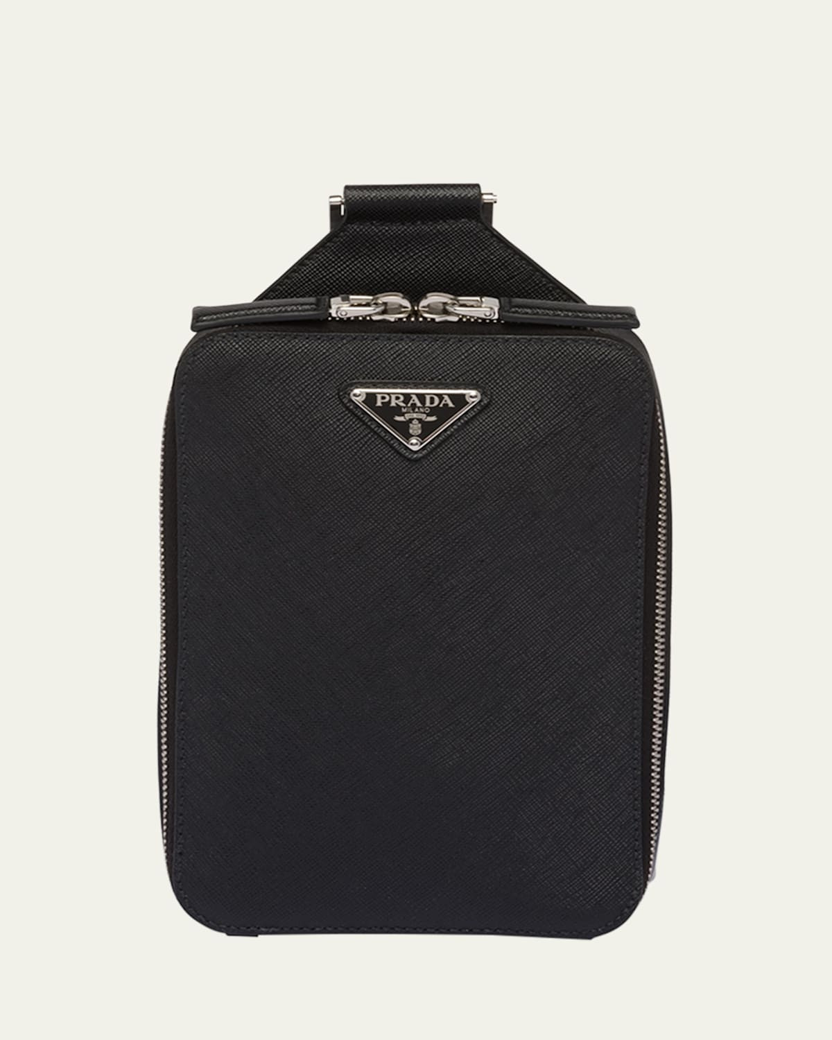 Men's Saffiano Leather Sling Backpack | Bergdorf Goodman