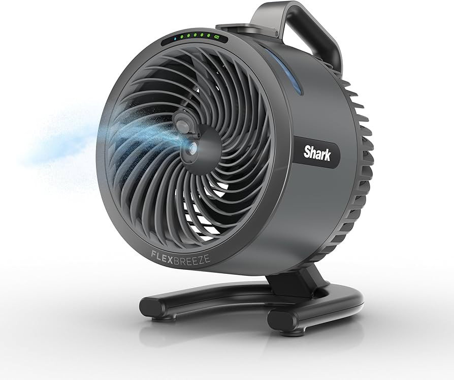 All-New Shark FlexBreeze HydroGo Pro Fan, Indoor & Outdoor Powerful Cooling Fan with Dry-Touch Mi... | Amazon (US)