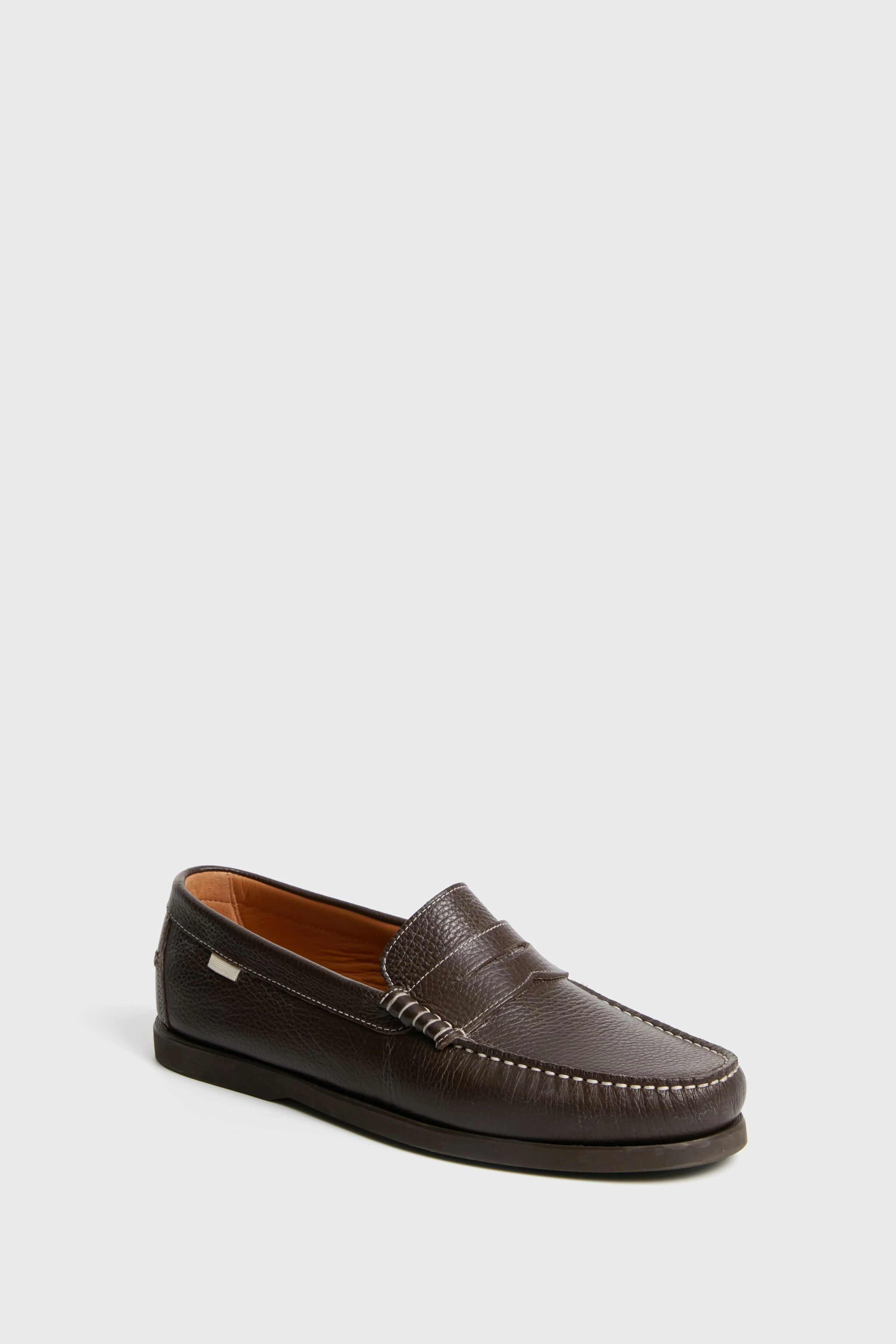 Chocolate Pebbled Penny Loafer | Tuckernuck (US)