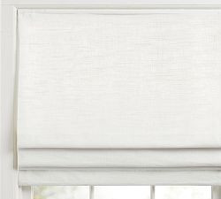 Emery Linen Cordless Roman Shade | Pottery Barn (US)
