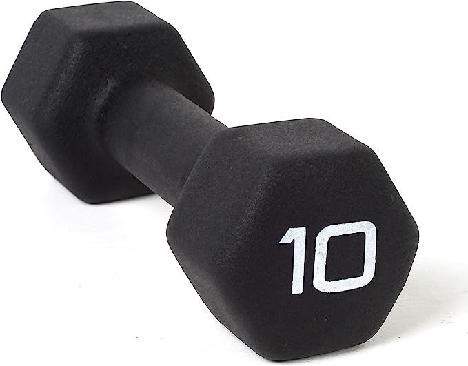 CAP Barbell Black Neoprene Coated Dumbbell Weights | Single, Pair or Set | Amazon (US)