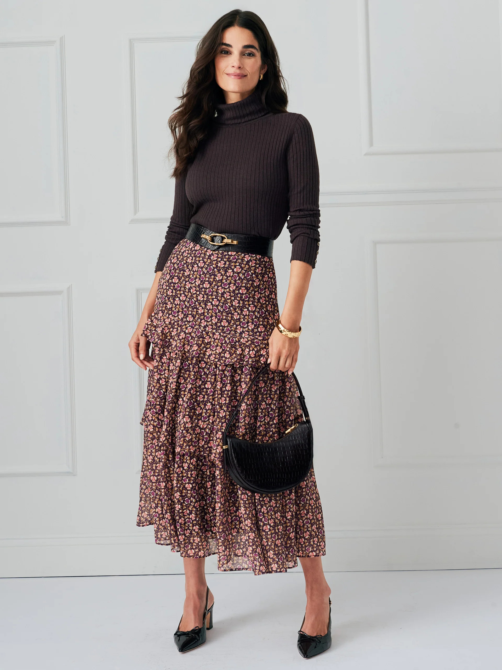 Giulia Skirt in Flower Market | J.McLaughlin