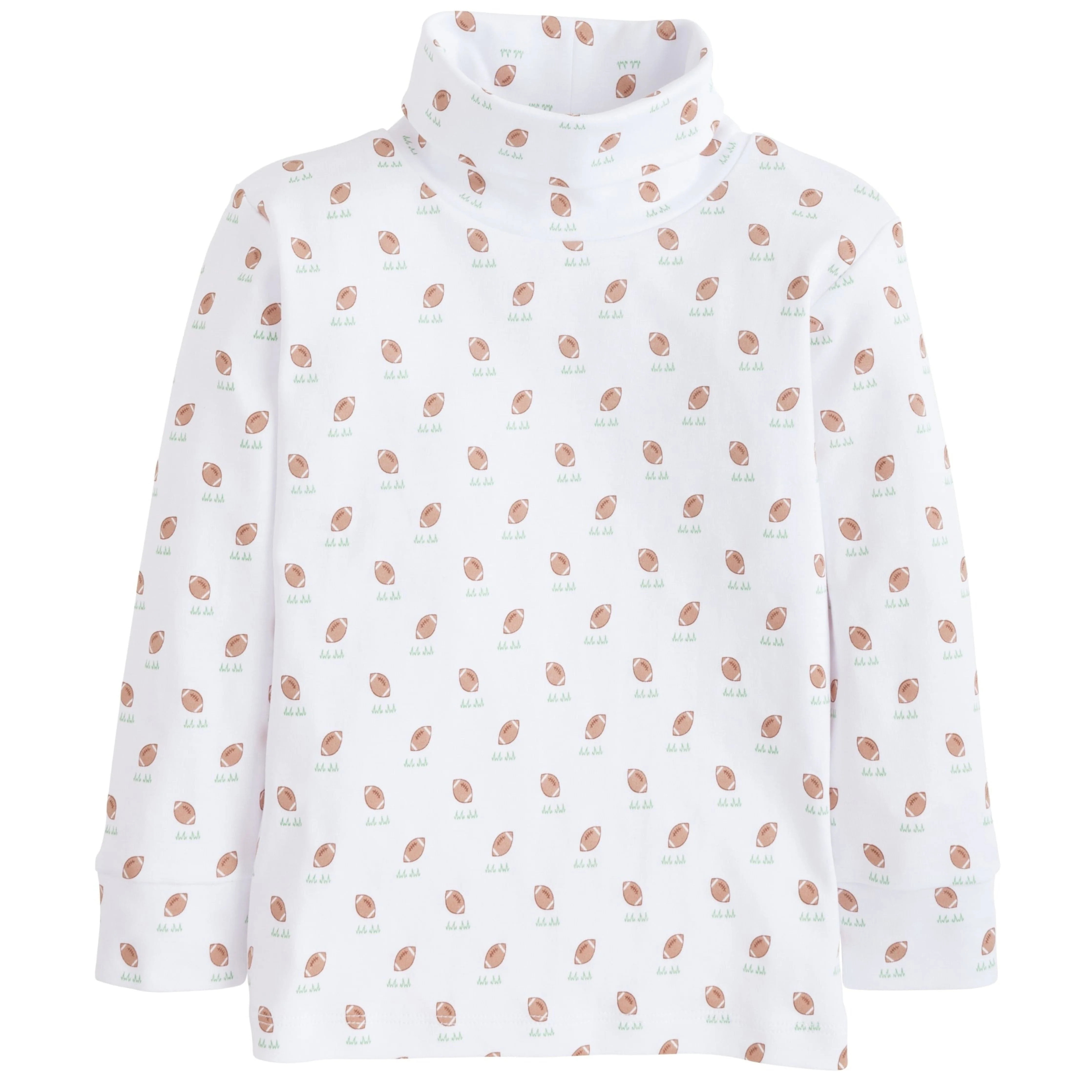 Kid & Baby Turtleneck - Fall Football Print | Little English