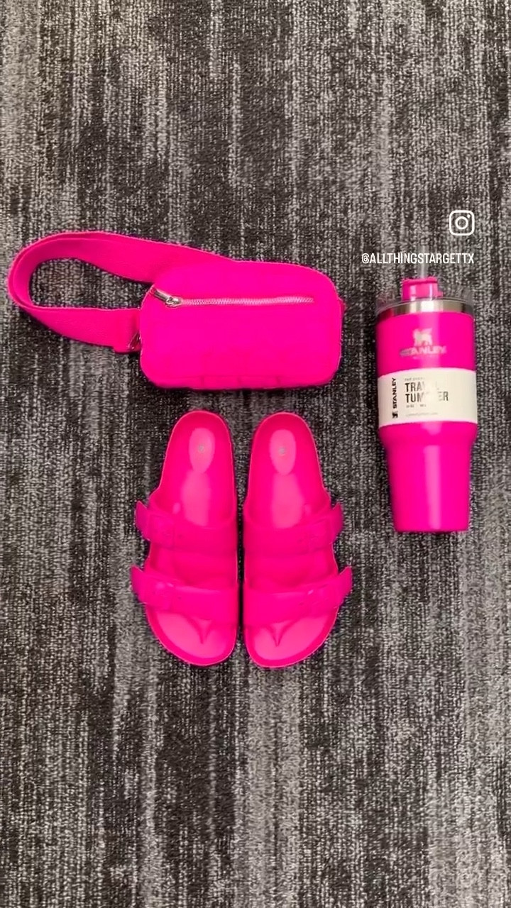 💕 Ok, it’s no secret I love the color pink, all the heart things, and my Stanley cups!  As if the matching sandals at Target weren’t cute enough, the super popular heart belt bag matches perfectly too!  Grab this belt bag while you can, I have a feeling they will sell out quick! 💕

* Belt Bag - $15
* Sandals - $10
* Stanley Cup - $30

#target #targetstyle #targetexclusive #stanley #stanleycup #pink #coffee #reels #reelsviral #viralreels #instagood #trending #matchymatchy #accessories #accessorize #sandals #reelsinstagram #fyp #fypシ #ontrend #viral #musthave #omg #sopretty #pink #hotpink #barbie #starbucks #starbuckscoffee #heart #hearts #valentine #valentinesday #ily #lovethis #love #loveit 

#LTKstyletip #LTKunder50 #LTKGiftGuide
