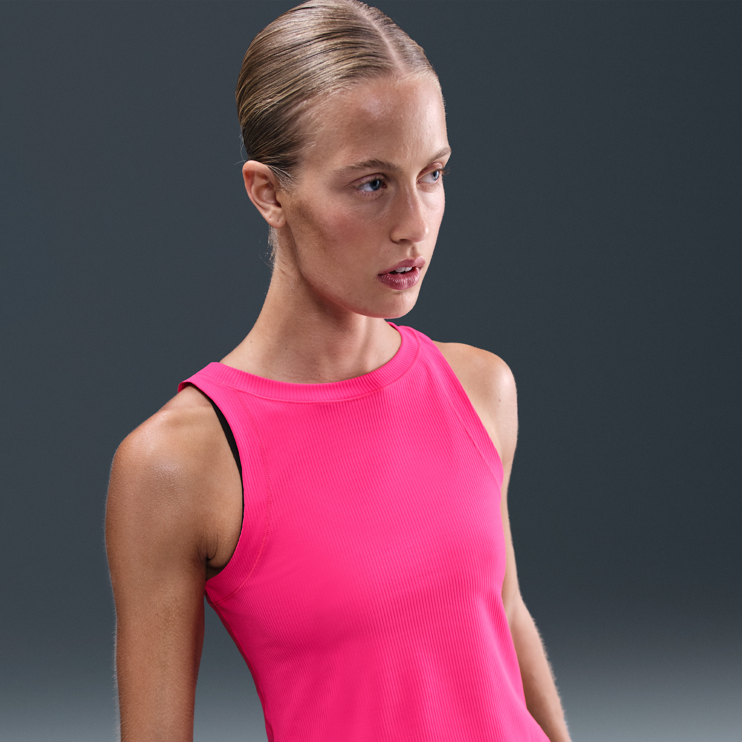 Nike Women's Zenvy Rib Dri-FIT Tank Top in Pink | HF2765-666 | Nike (US)