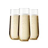TOSSWARE POP 9oz Flute, Premium Quality, Recyclable, Unbreakable & Crystal Clear Plastic Champagn... | Amazon (US)