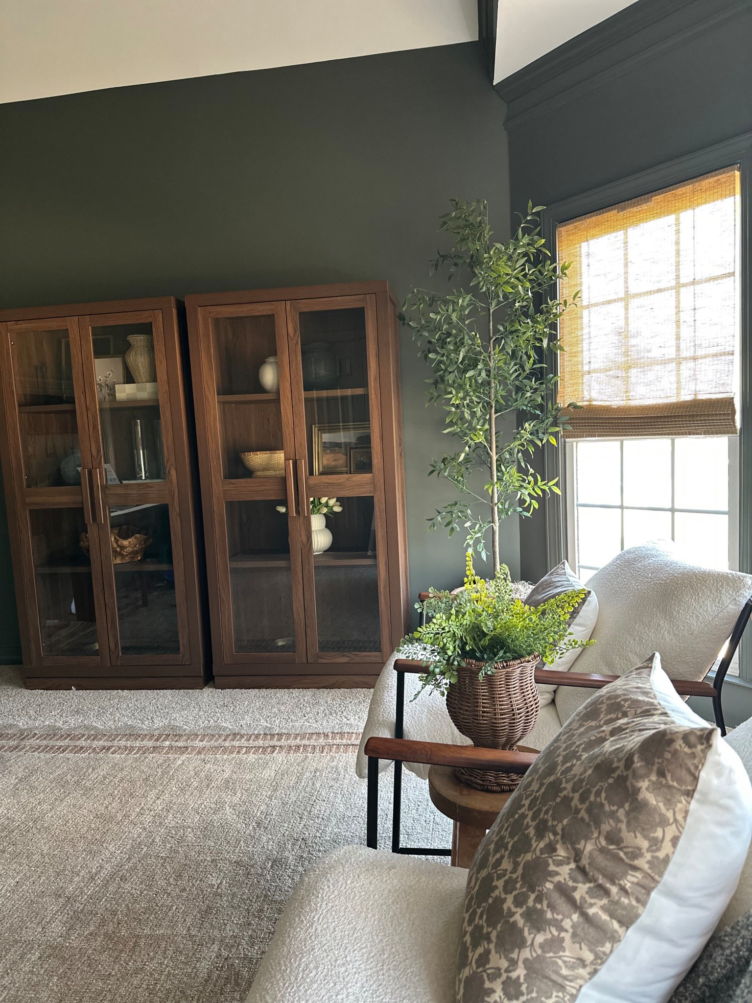 Under $200 bookshelves from Walmart in dark walnut! 

#LTKHome