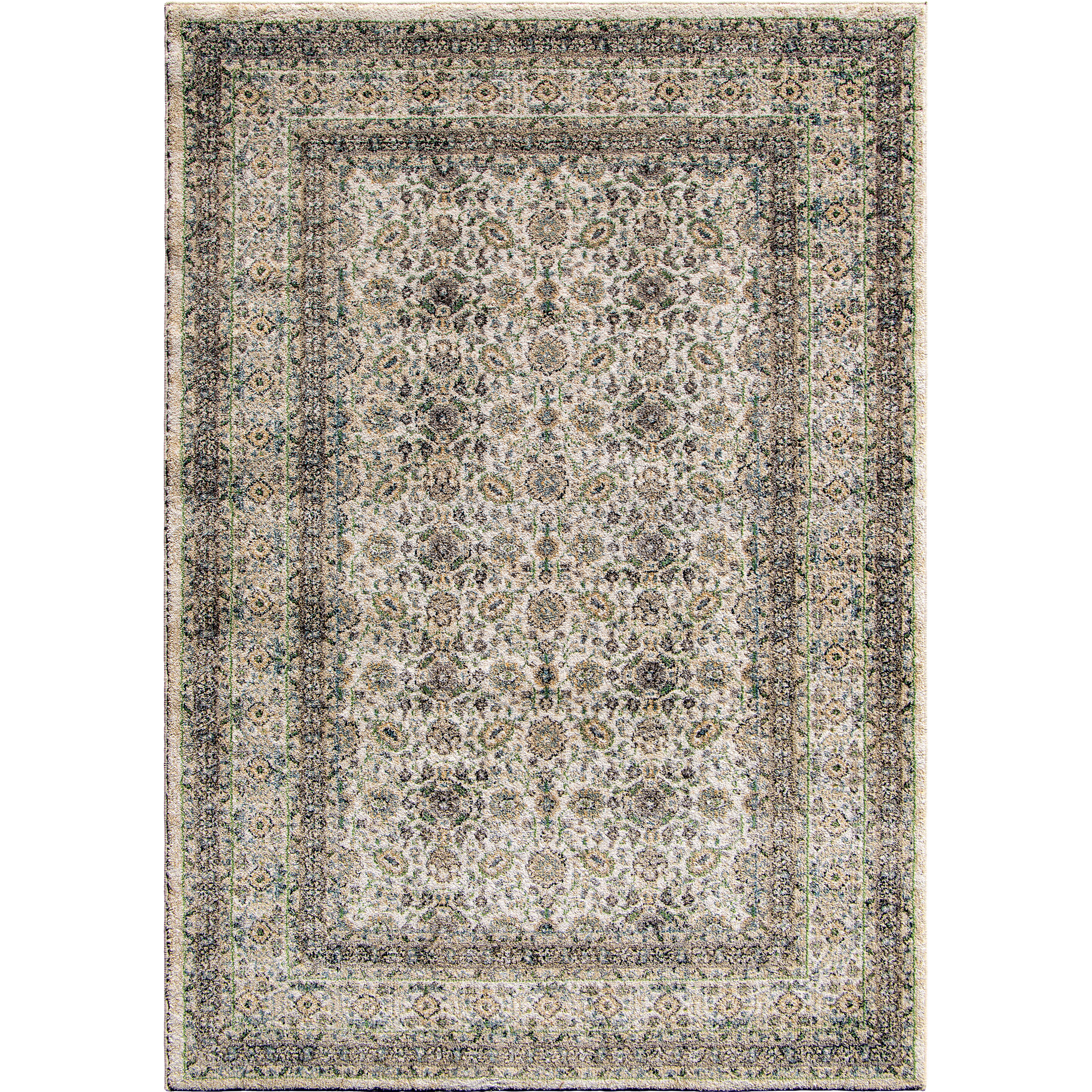 My Texas House Austin 5'3" X 7'6" White Floral Area Rug | Walmart (US)