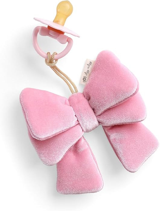 Itzy Ritzy Pacifier & Lovey Set – Natural Rubber Paci with Stuffed Animal Lovey – Detachable ... | Amazon (US)