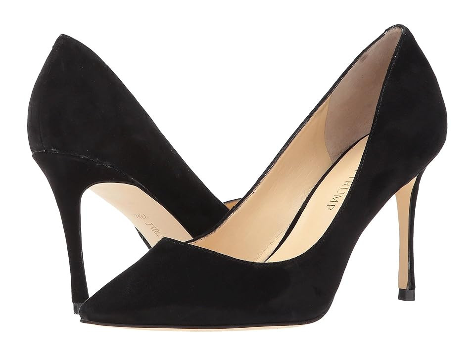 Ivanka Trump Una (Black Suede) High Heels | Zappos