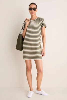 Green Stripe Parker Mini Dress | Tuckernuck (US)