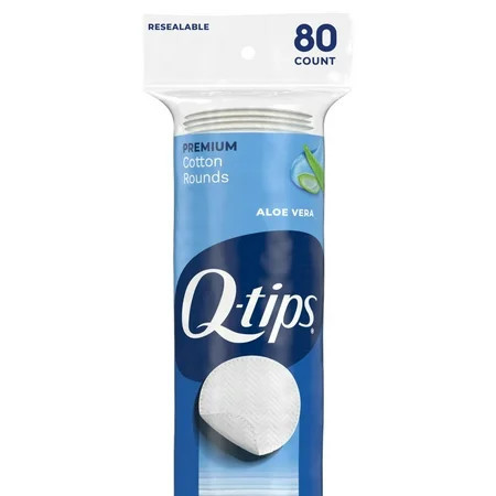 Q-tips Premium Cotton Rounds, 80 Count | Walmart (US)